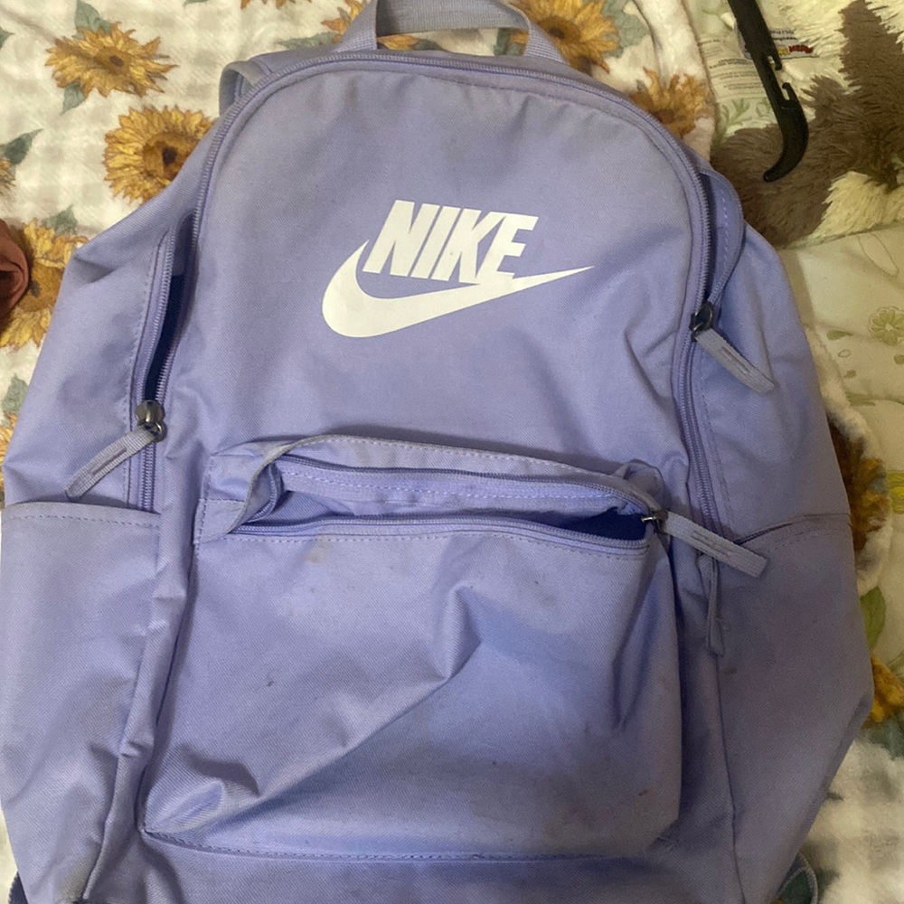 purple Nike backpack